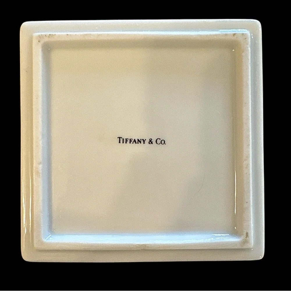 Tiffany & Co. Vintage Floral Trinket Jar